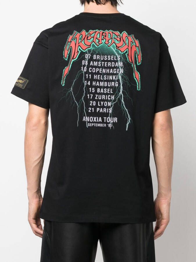 Raf Simons T-shirt met grafische print Zwart