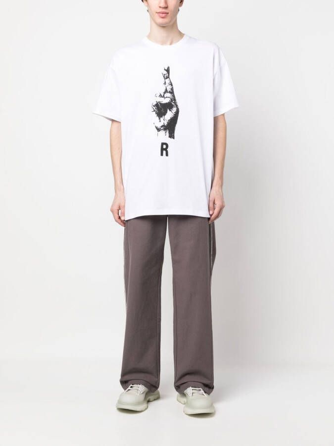 Raf Simons T-shirt met print Wit
