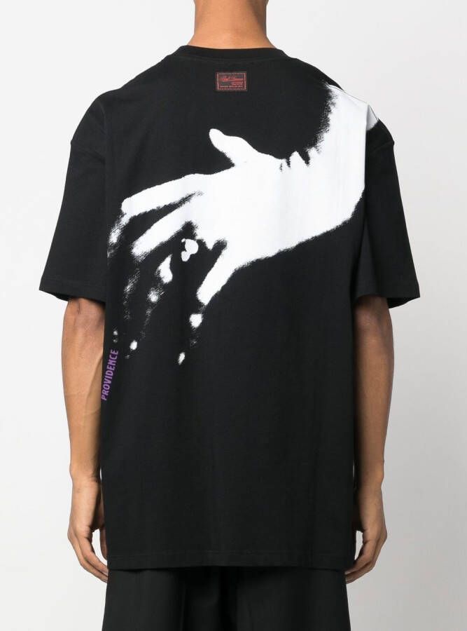 Raf Simons T-shirt met print Zwart