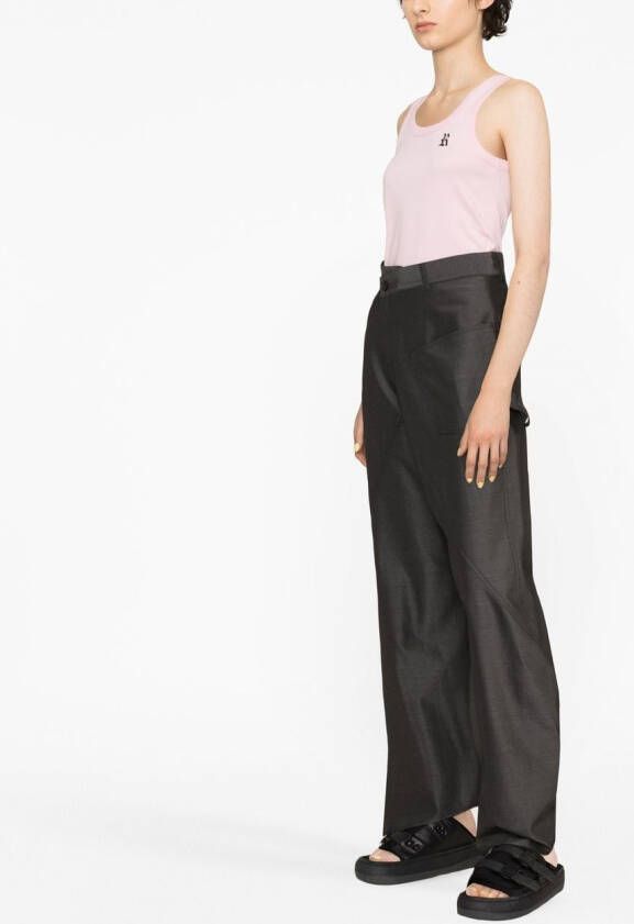 Raf Simons Tanktop met logoprint Roze