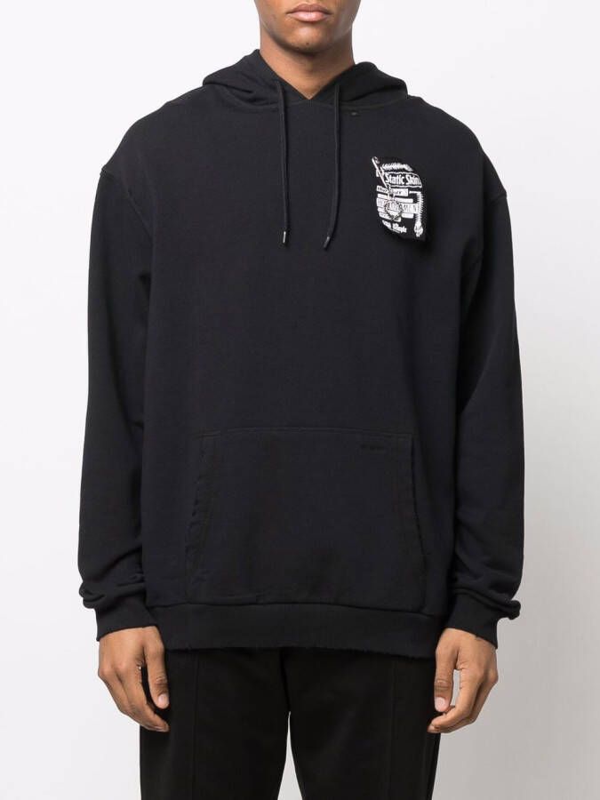 Raf Simons X Fred Perry Hoodie met patchdetail Zwart