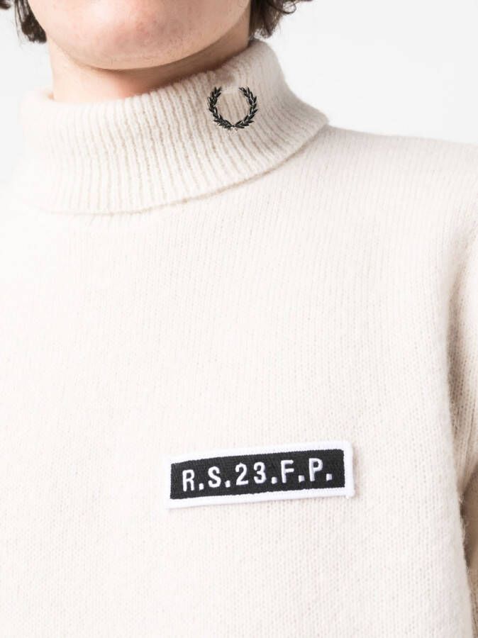 Raf Simons X Fred Perry Coltrui met logopatch Beige
