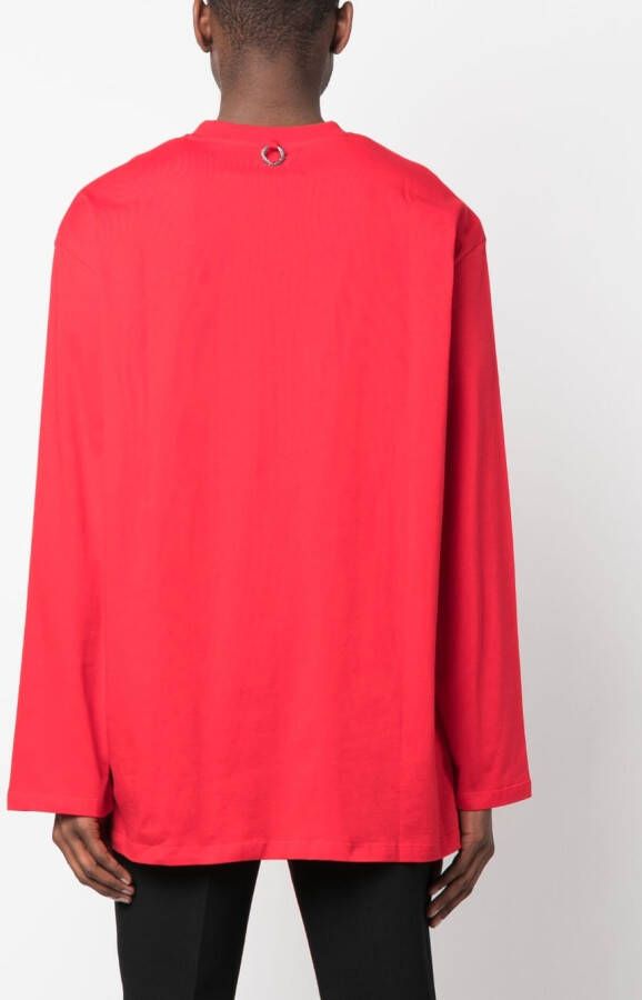 Raf Simons X Fred Perry T-shirt met print Rood