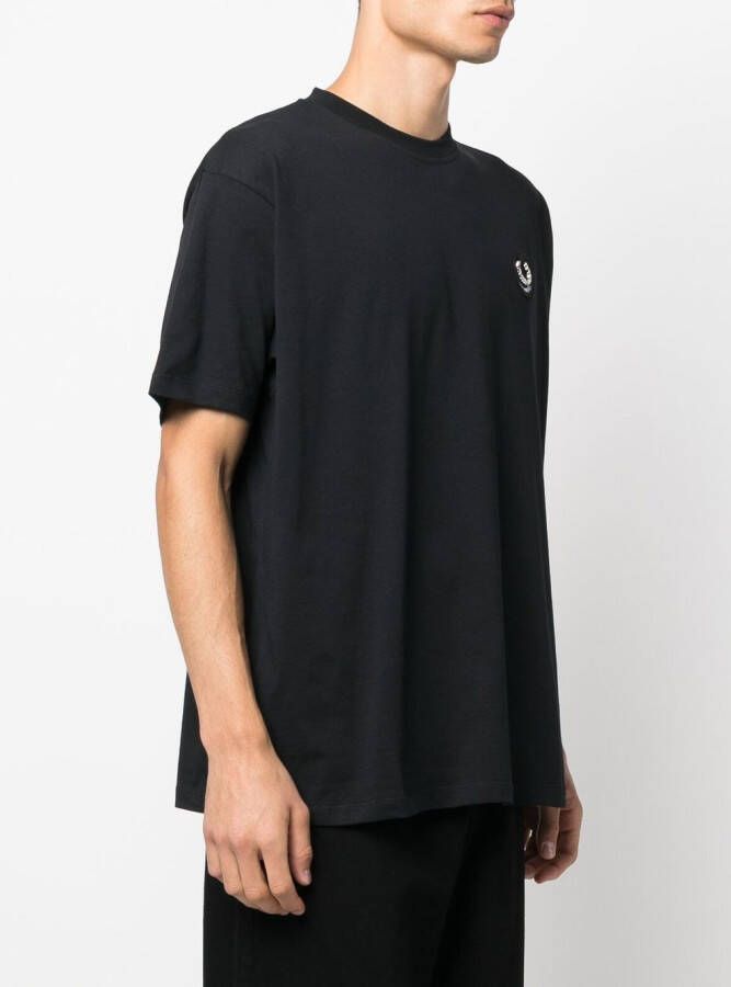 Raf Simons X Fred Perry T-shirt met logopatch Zwart