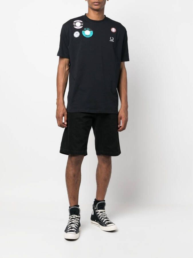 Raf Simons X Fred Perry T-shirt met patch Zwart