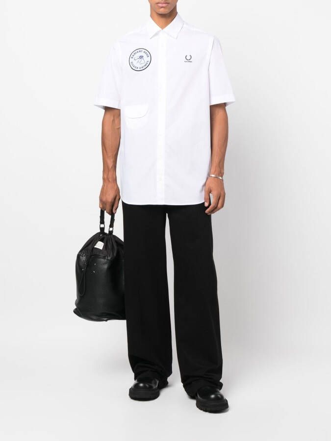 Raf Simons X Fred Perry T-shirt met patchdetail Wit