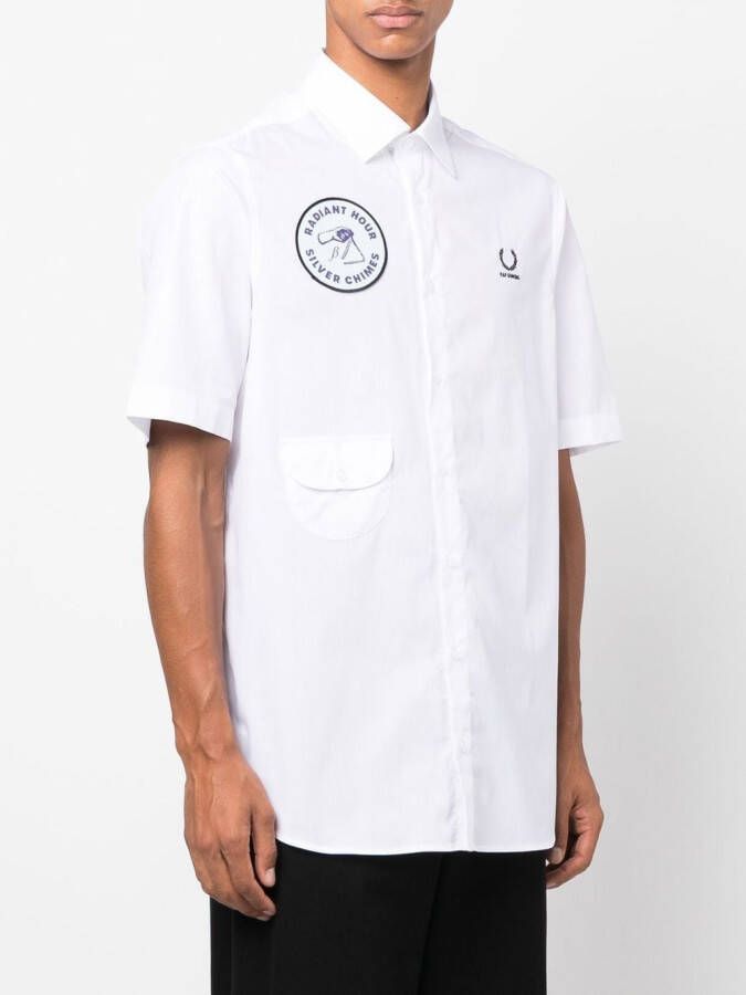 Raf Simons X Fred Perry T-shirt met patchdetail Wit