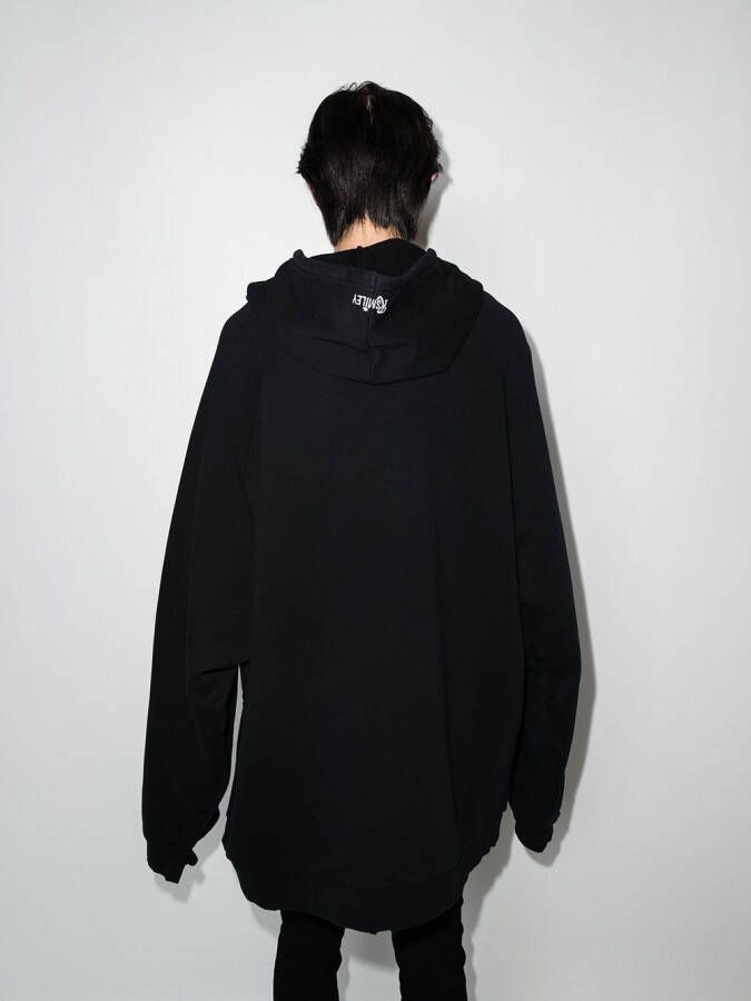 Raf Simons x Smiley oversized hoodie Zwart