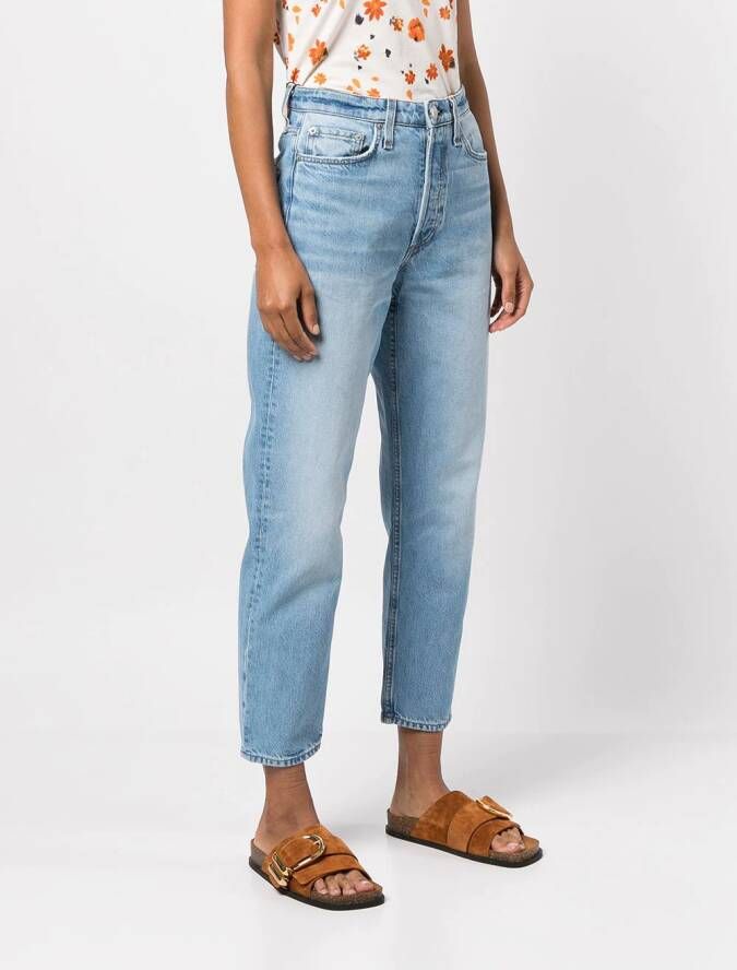 rag & bone Cropped jeans Blauw