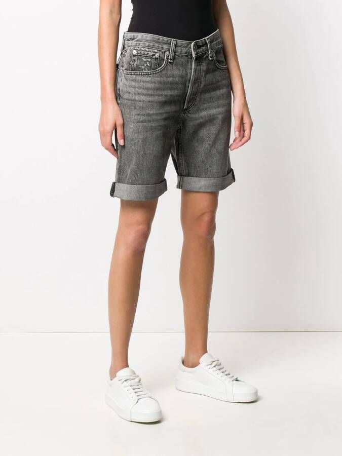 rag & bone Denim shorts Zwart