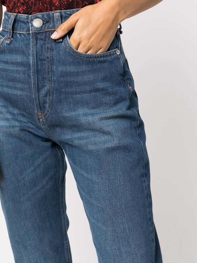 rag & bone High waist jeans Blauw
