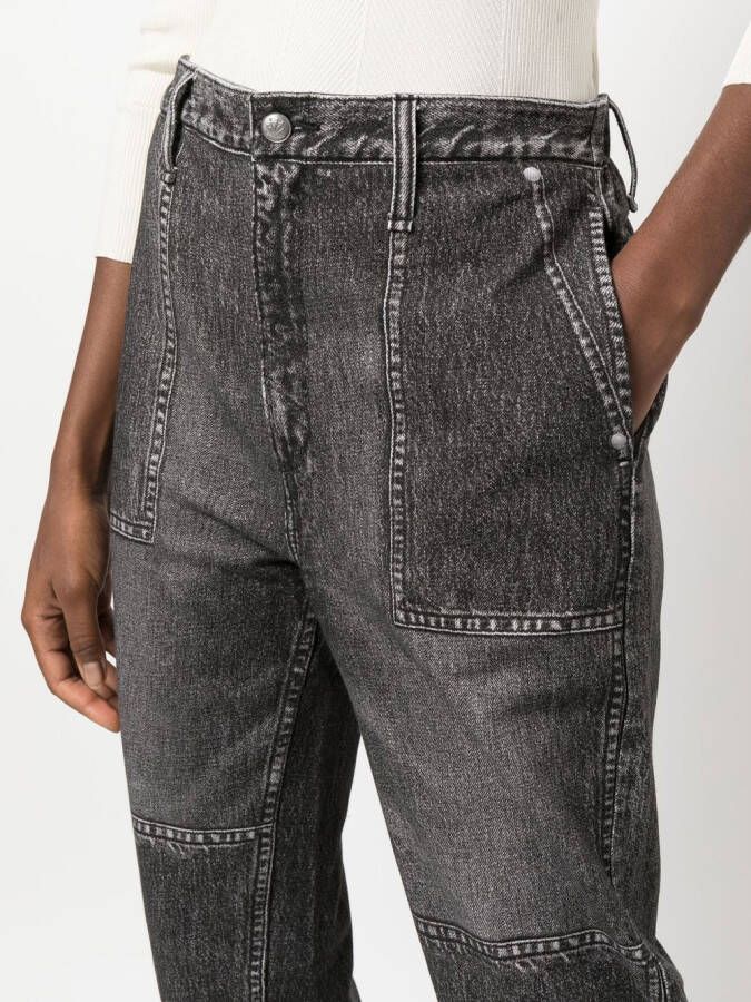 rag & bone Jeans met toelopende pijpen Zwart