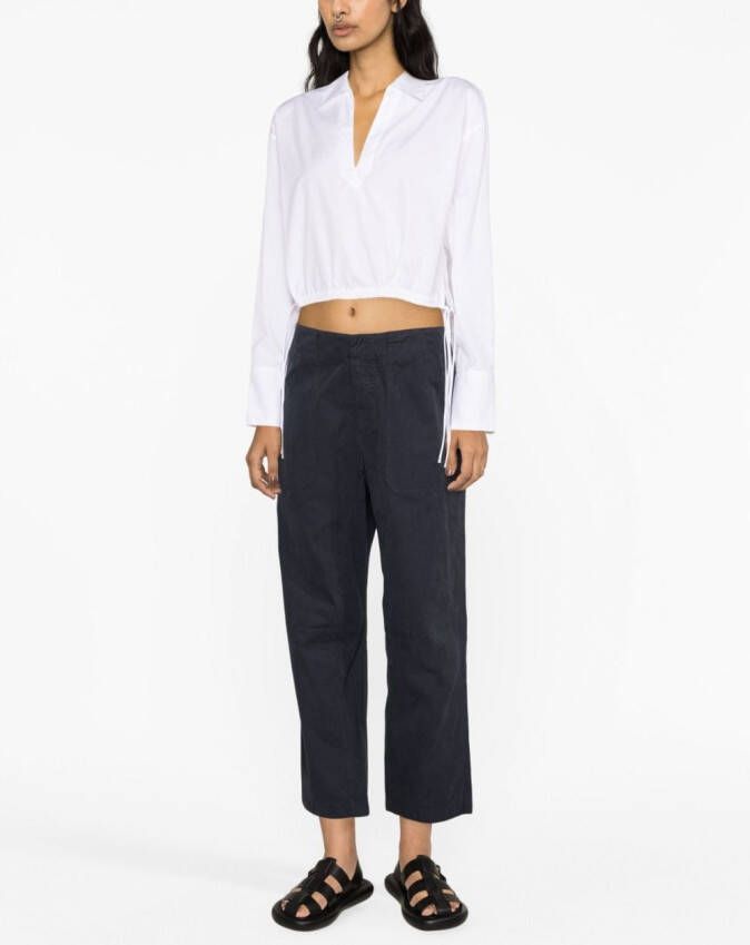 rag & bone Katoenen blouse Blauw