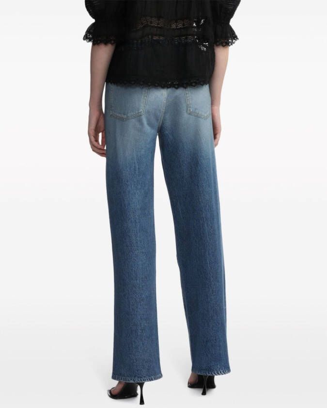 rag & bone Logan jeans met wijde pijpen Blauw