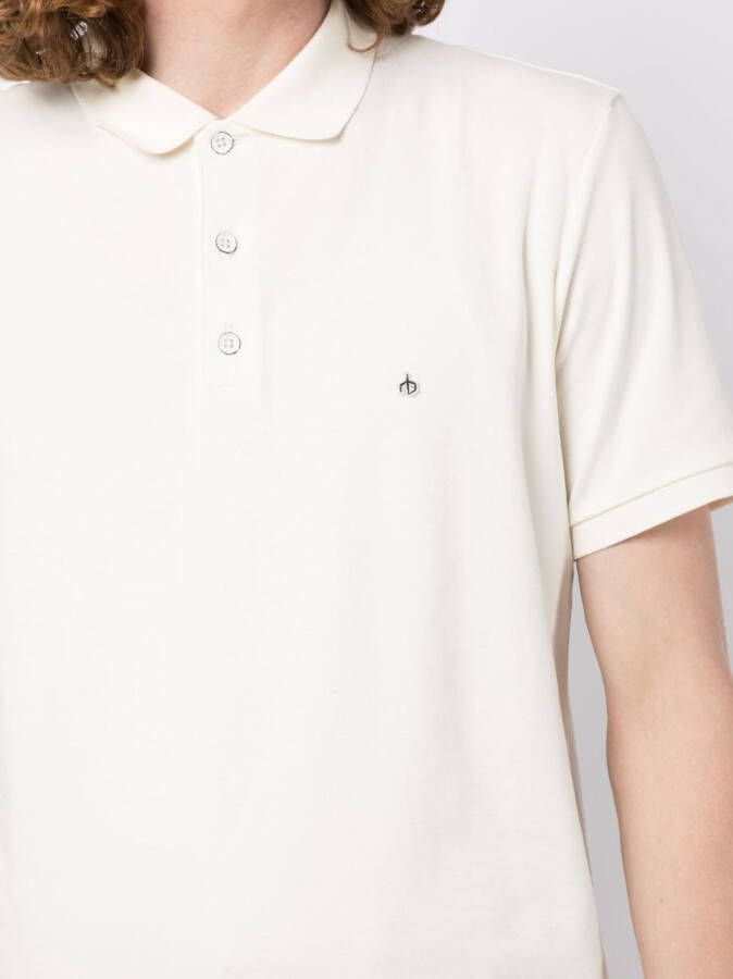 rag & bone Poloshirt met geborduurd logo Wit