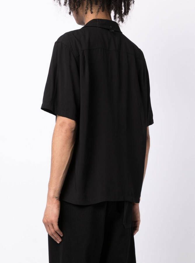 rag & bone Overhemd met korte mouwen Zwart