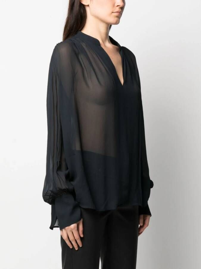 rag & bone Oversized blouse Blauw