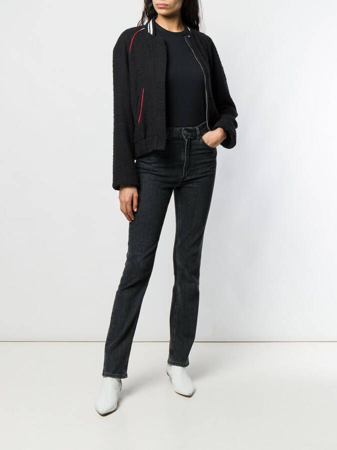 rag & bone slim-fit shirt Zwart