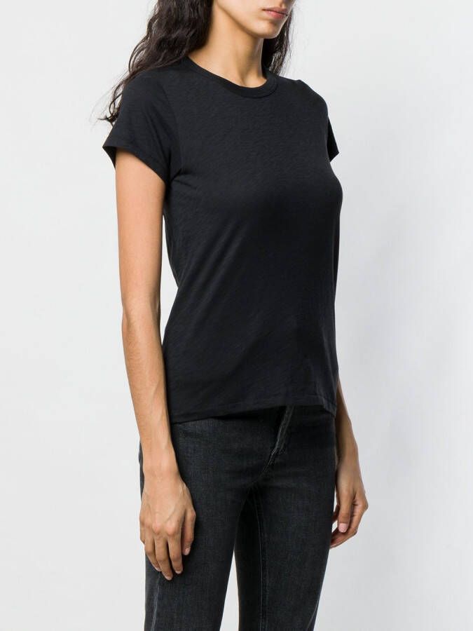 rag & bone slim-fit shirt Zwart