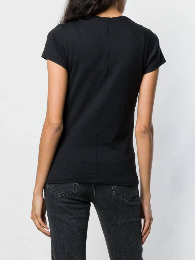 rag & bone slim-fit shirt Zwart