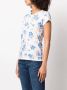 Rag & bone T-shirt met bloemenprint Blauw - Thumbnail 3