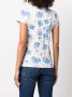 Rag & bone T-shirt met bloemenprint Blauw - Thumbnail 4