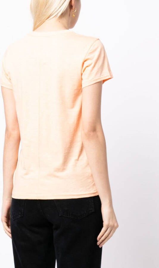 rag & bone T-shirt met ronde hals Oranje