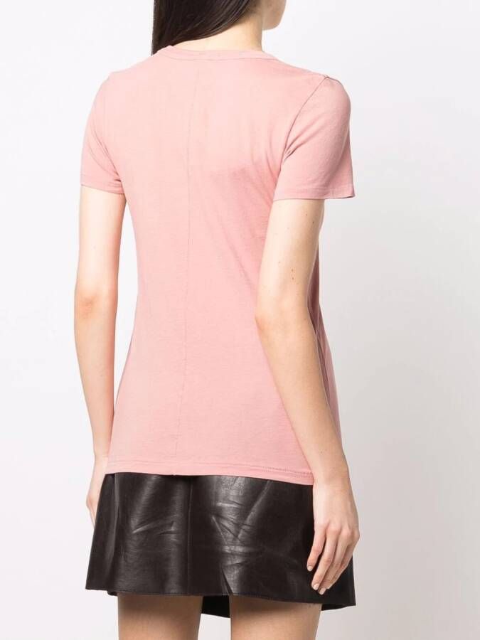 rag & bone T-shirt met V-hals Roze