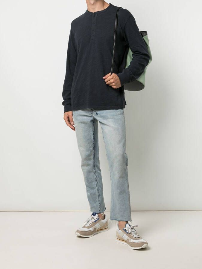 rag & bone Top met ronde hals Blauw