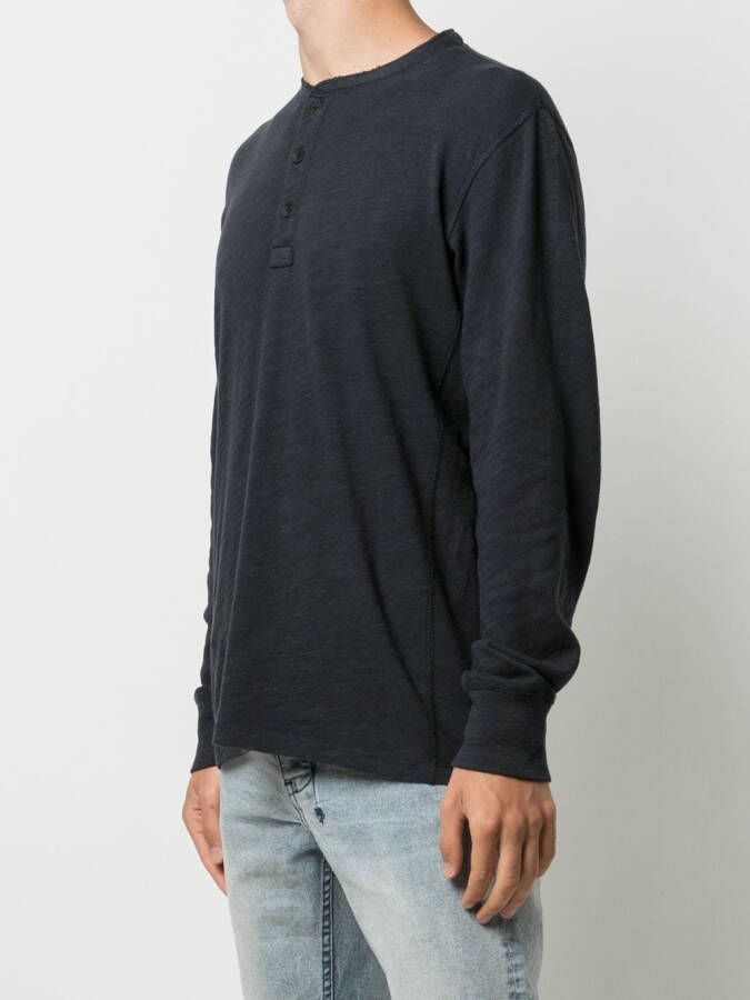 rag & bone Top met ronde hals Blauw