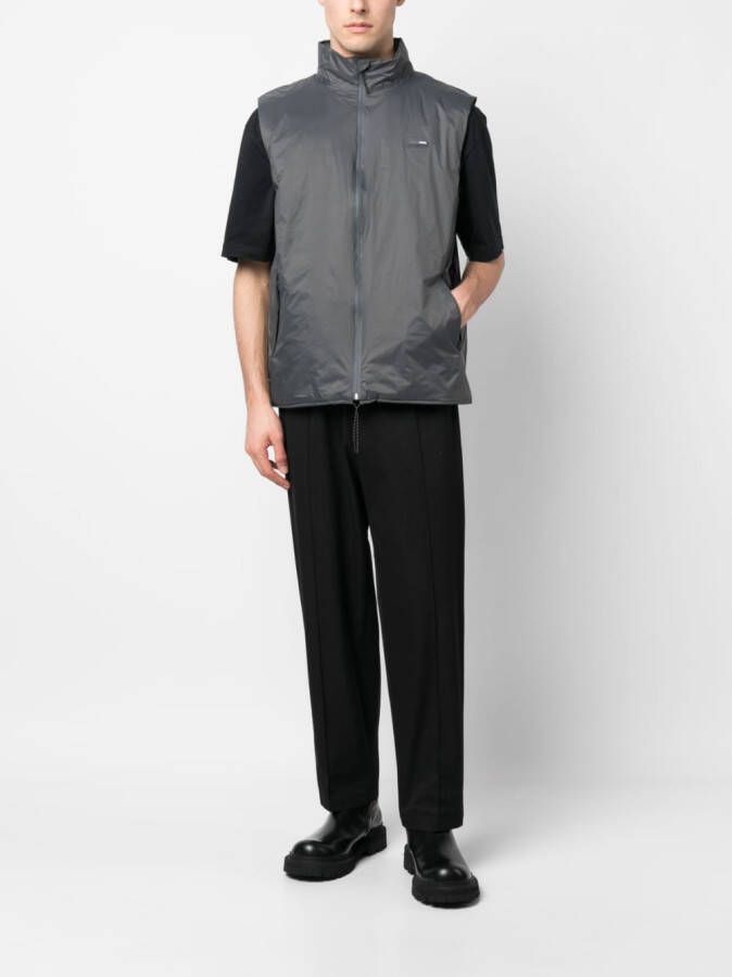 Rains Bodywarmer met opstaande kraag Grijs