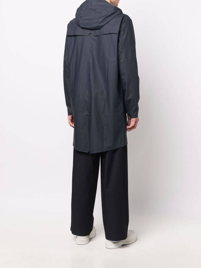 Rains Regenjas met capuchon Blauw