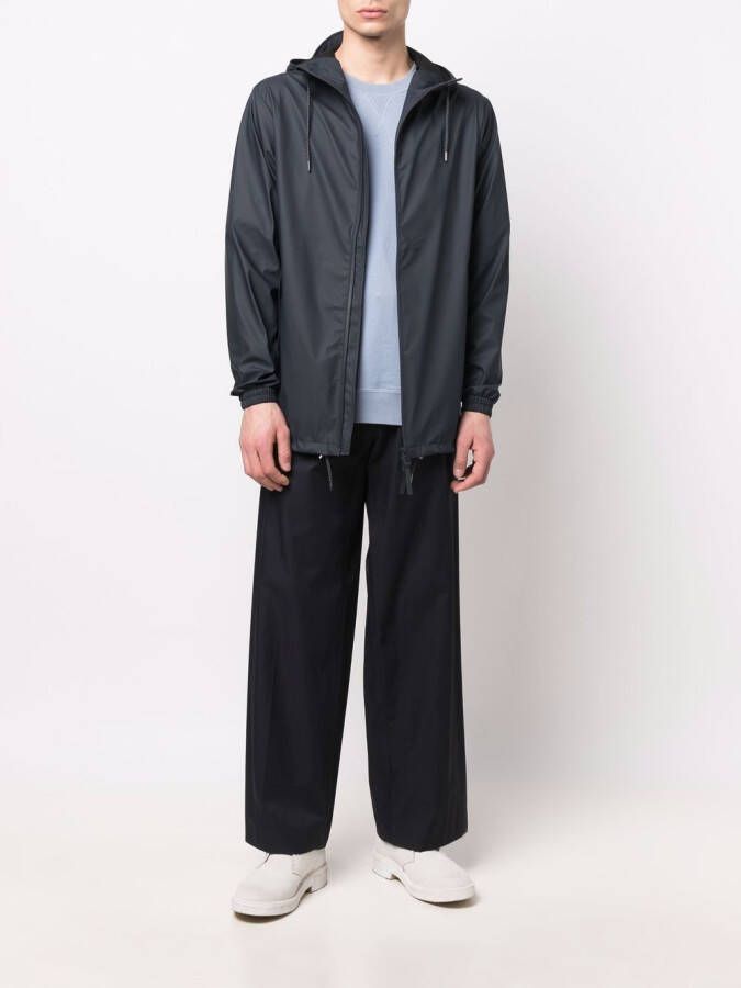 Rains Jack met capuchon Blauw
