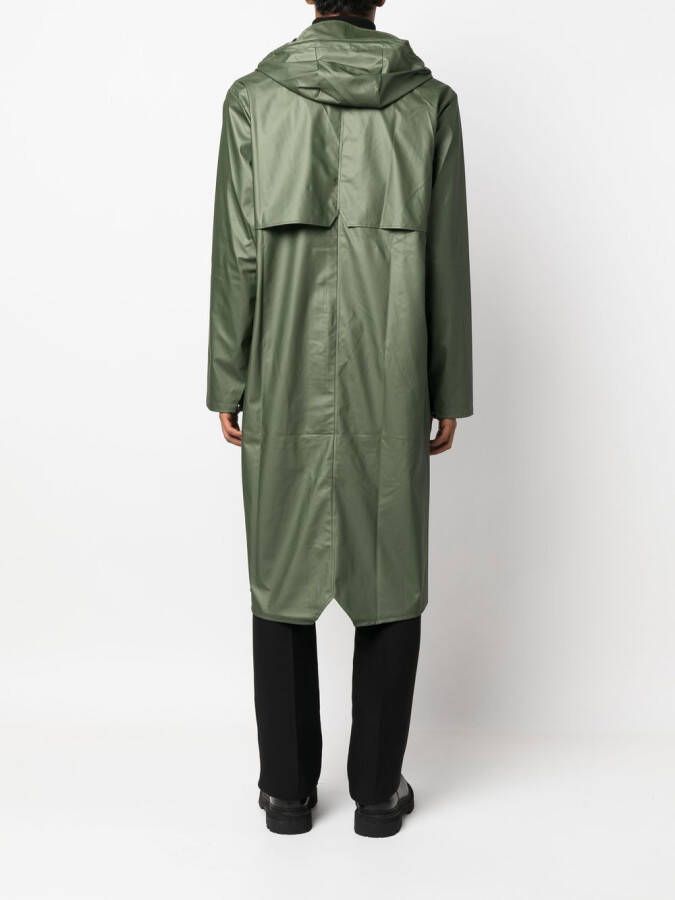 Rains Regenjas met capuchon Groen