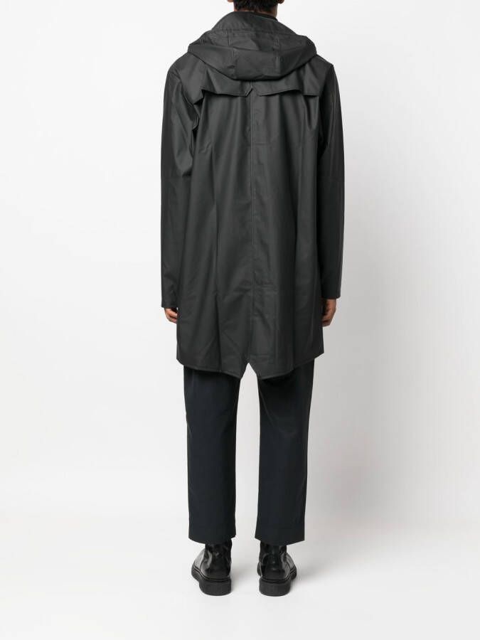 Rains Regenjas met capuchon Zwart