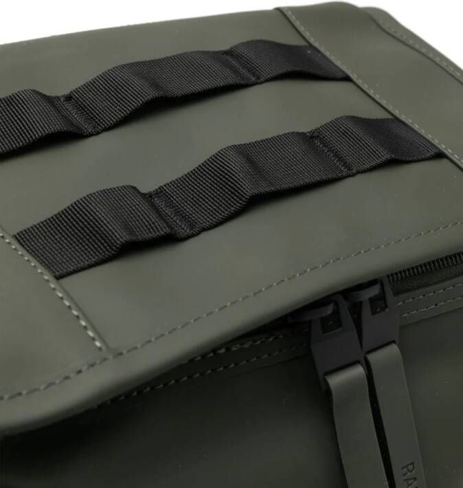 Rains Rugzak met logoprint Groen