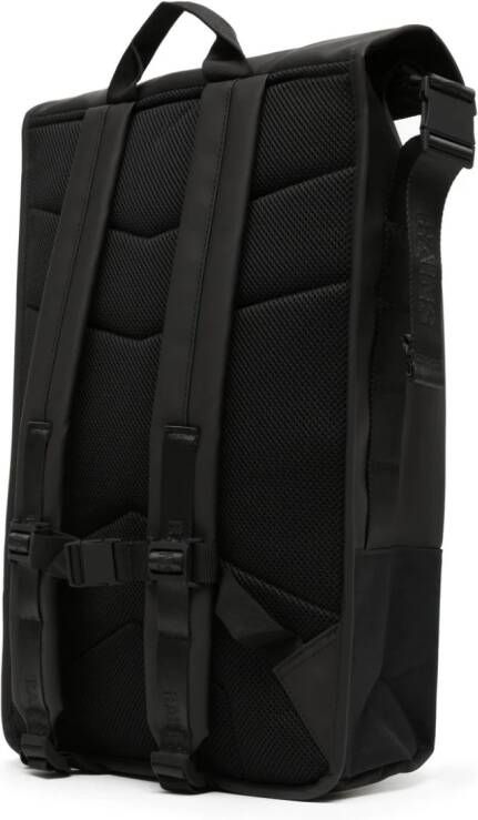 Rains Rugzak met rolltop Zwart