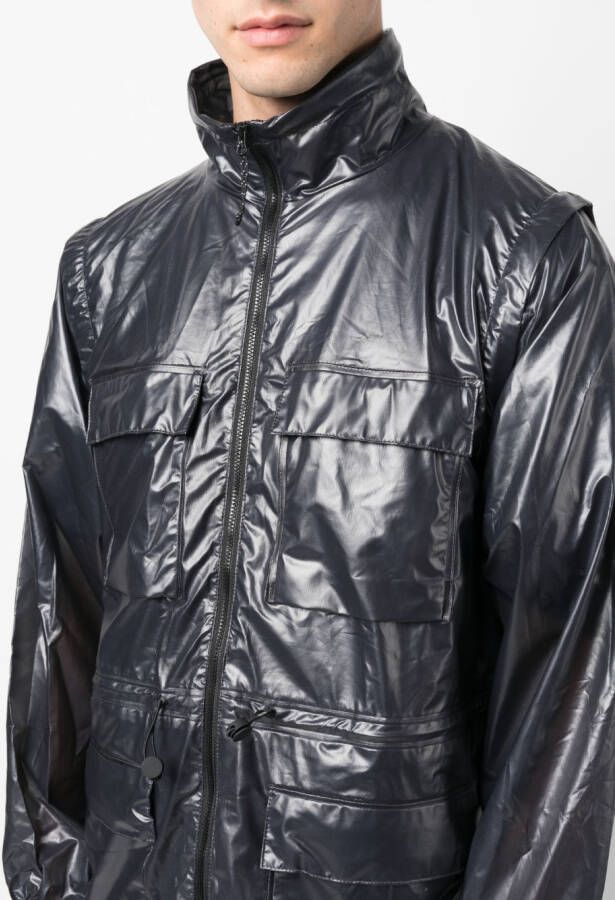 Rains Regenjas met ritssluiting Grijs