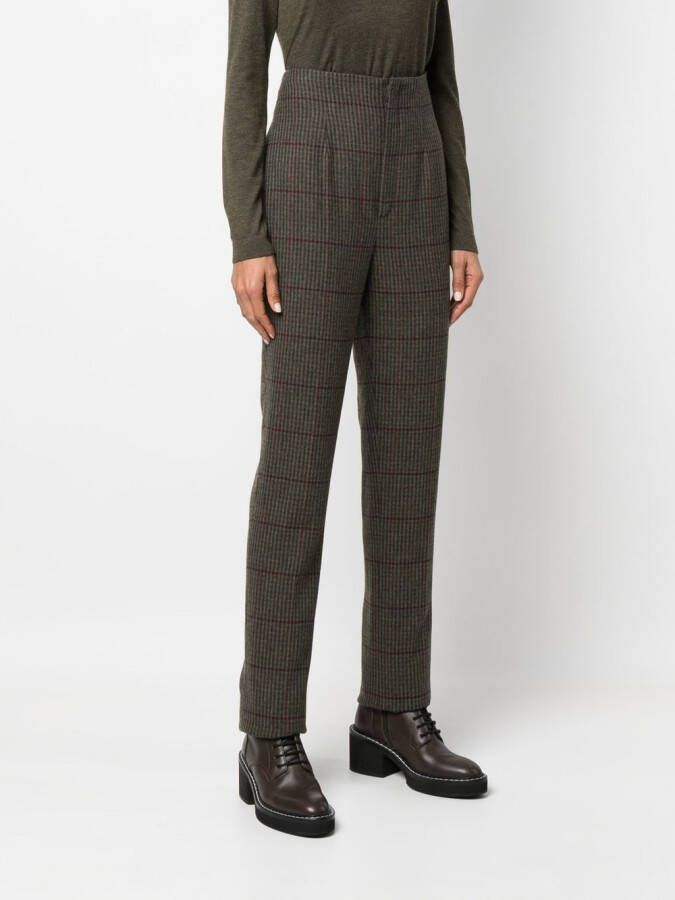 Ralph Lauren Collection Geruite broek Groen