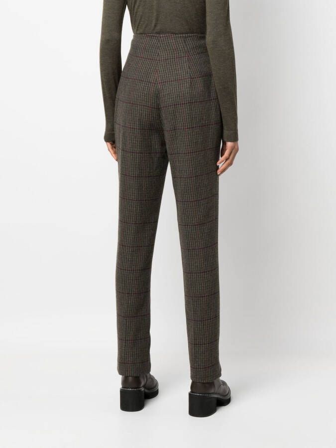 Ralph Lauren Collection Geruite broek Groen