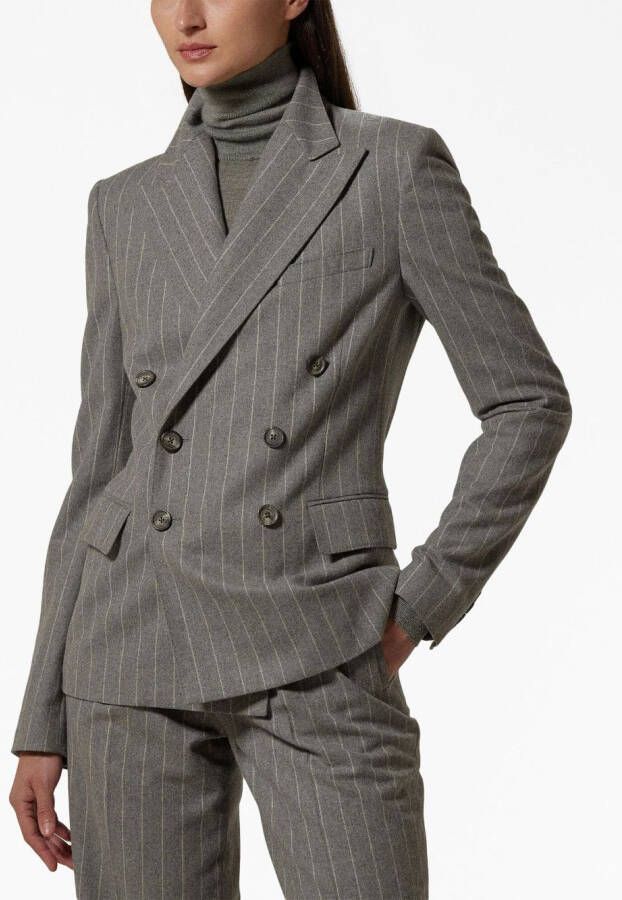 Ralph Lauren Collection Blazer met dubbele rij knopen Grijs