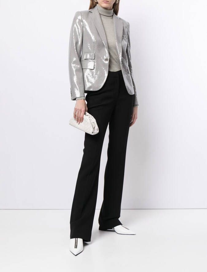 Ralph Lauren Collection Blazer met enkele rij knopen Grijs
