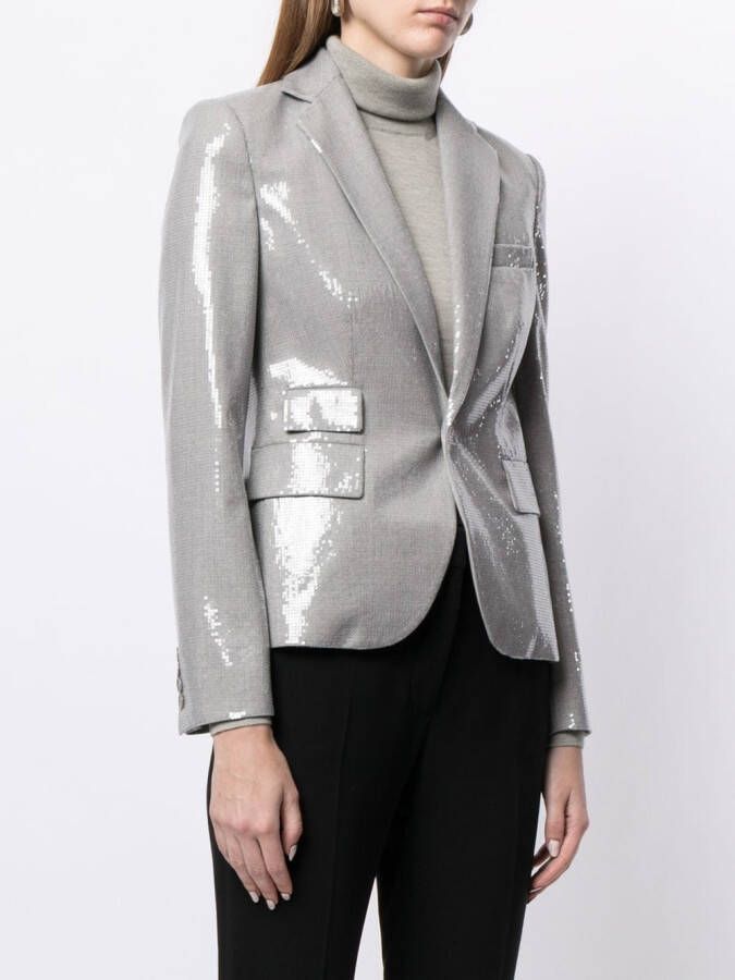 Ralph Lauren Collection Blazer met enkele rij knopen Grijs