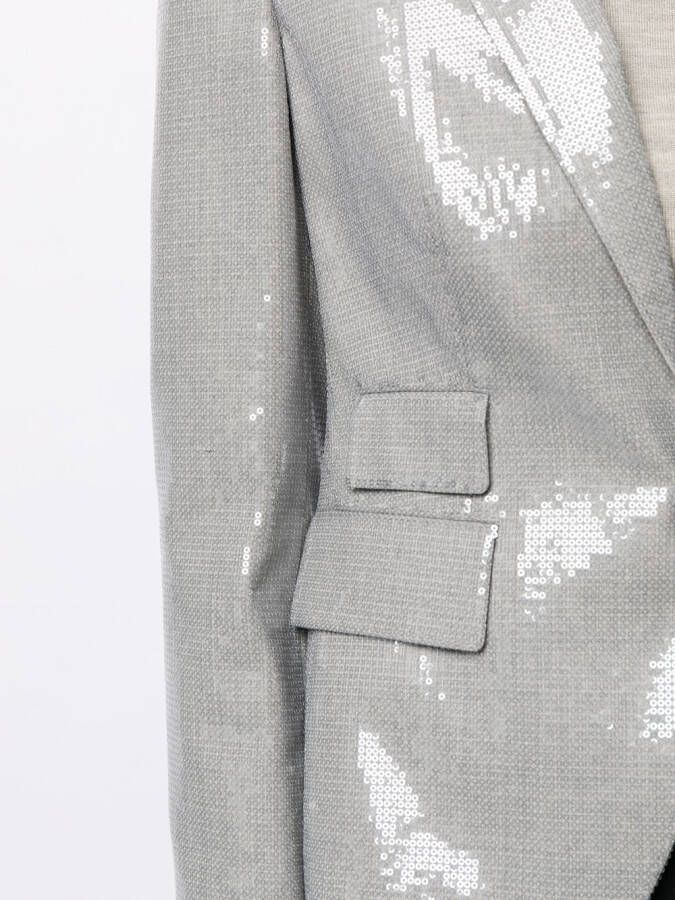 Ralph Lauren Collection Blazer met enkele rij knopen Grijs
