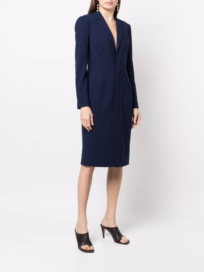 Ralph Lauren Collection Blazerjurk met lange mouwen Blauw