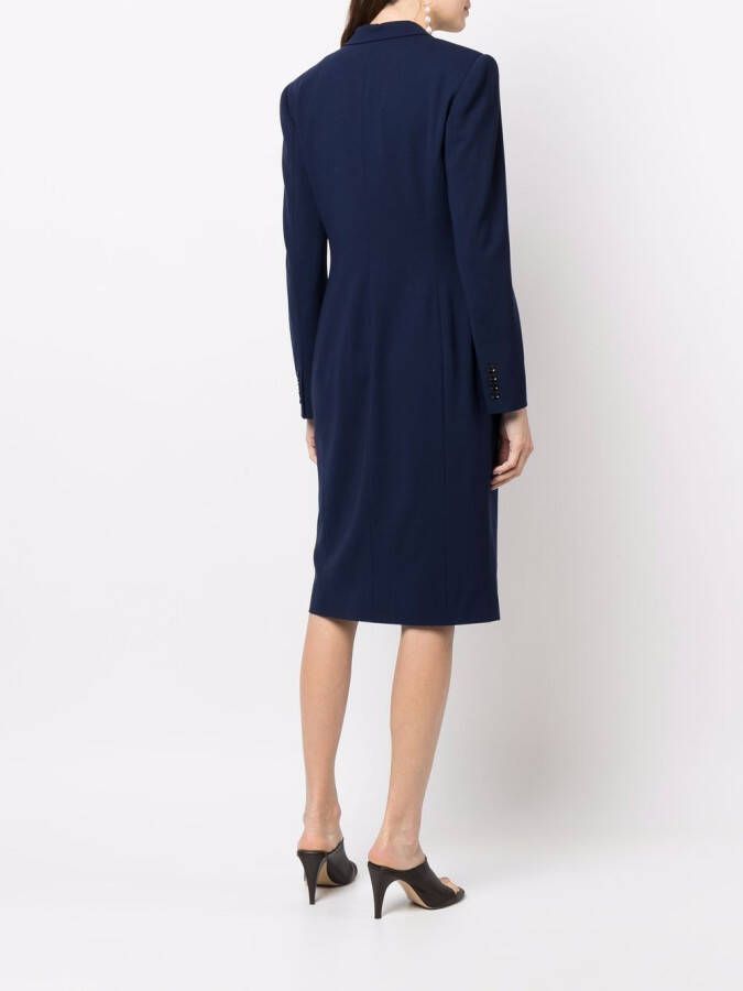 Ralph Lauren Collection Blazerjurk met lange mouwen Blauw