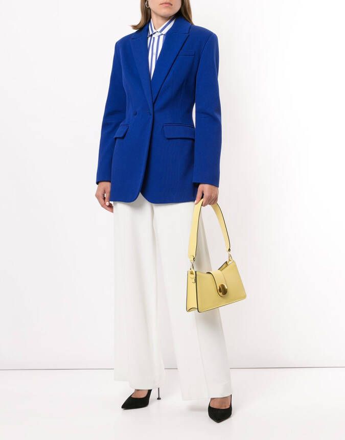 Ralph Lauren Collection Blouse met krijtstreep Blauw