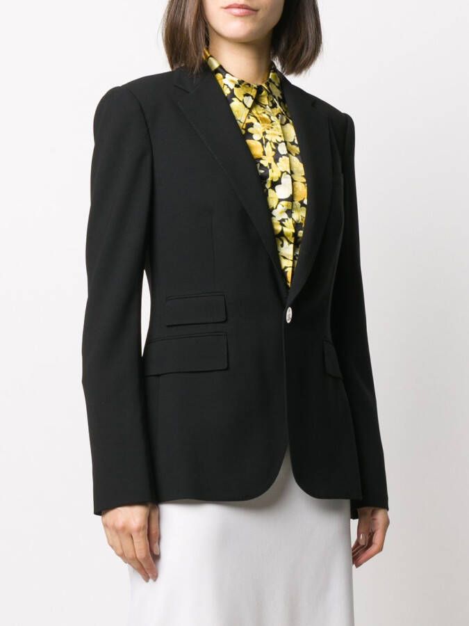 Ralph Lauren Collection Colbert van wol en crêpe Zwart