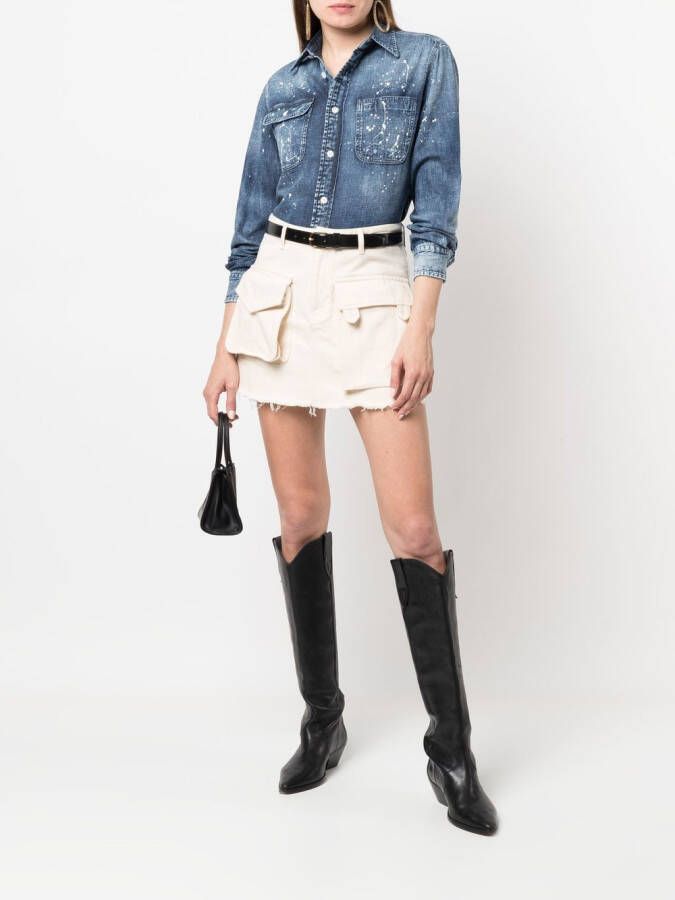 Ralph Lauren Collection Denim blouse Blauw