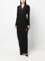 Ralph Lauren Collection Maxi-jurk met dubbele rij knopen Zwart - Thumbnail 2